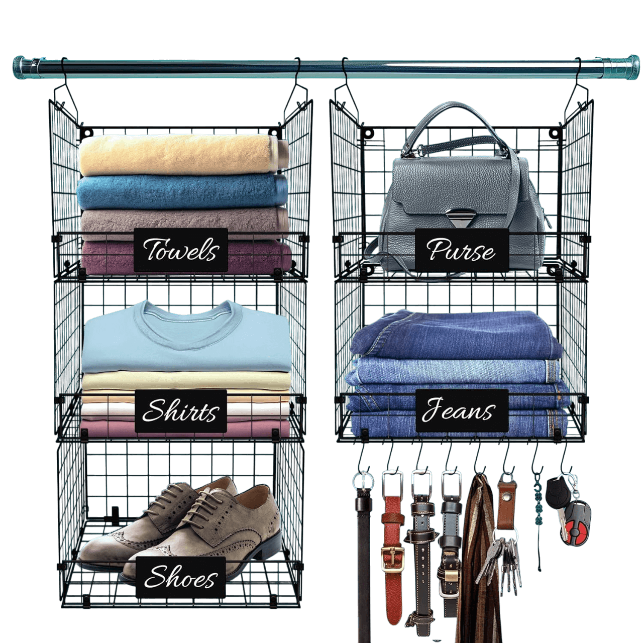 Hanging Closet Organizer - Adjustable