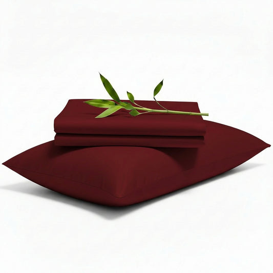 Bamboo Sheet Set - Burgundy