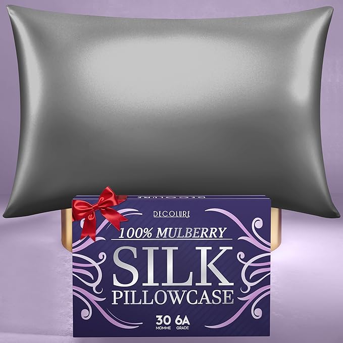Silk Sleep Pillowcase - Grey