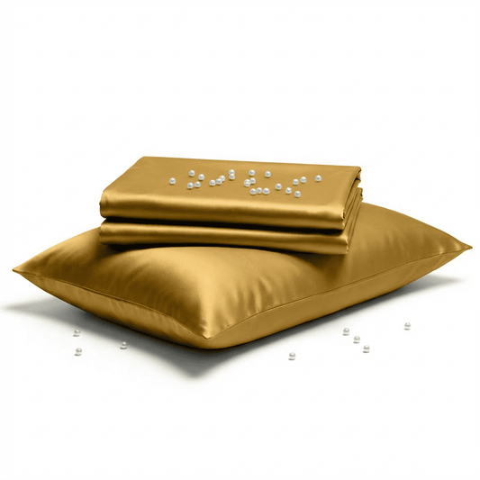 Satin Sheet Set - Gold