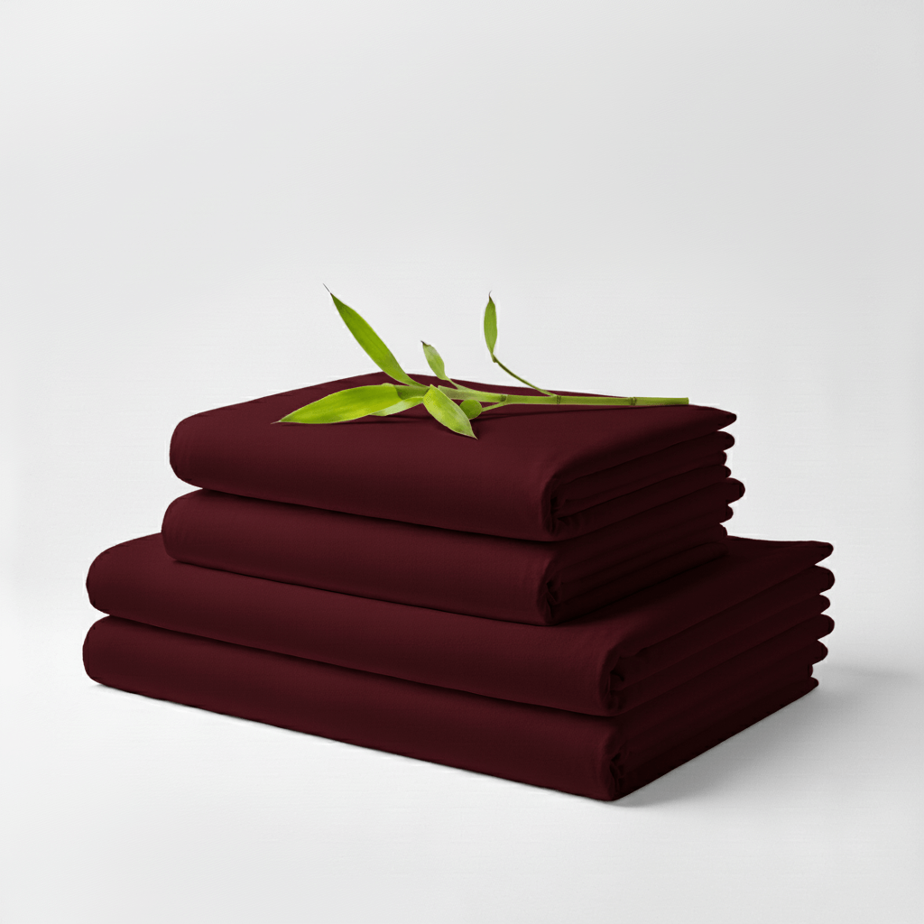 Bamboo Sheet Set - Burgundy