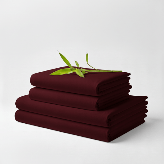 Bamboo Sheet Set - Burgundy