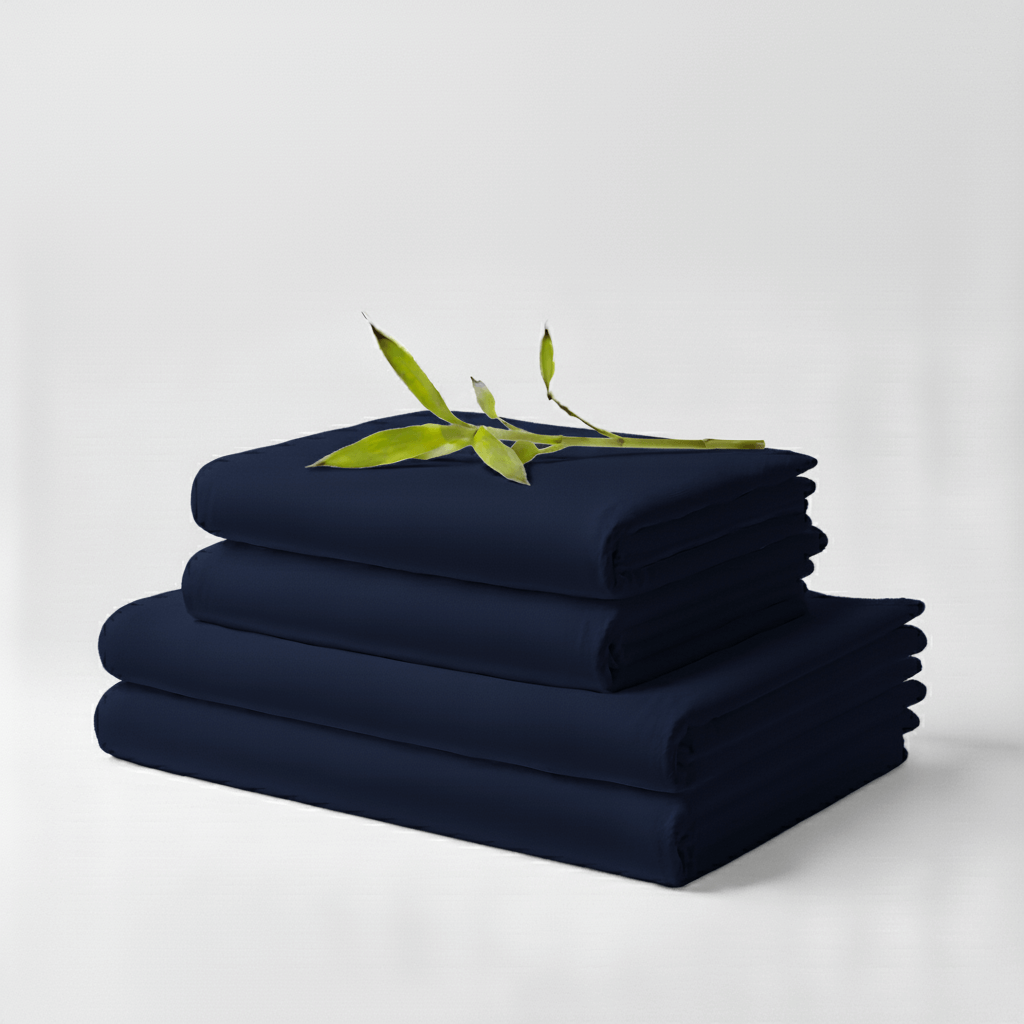 Bamboo Sheet Set - Navy Blue