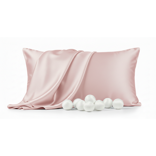 Silk Sleep Pillowcase - Coral