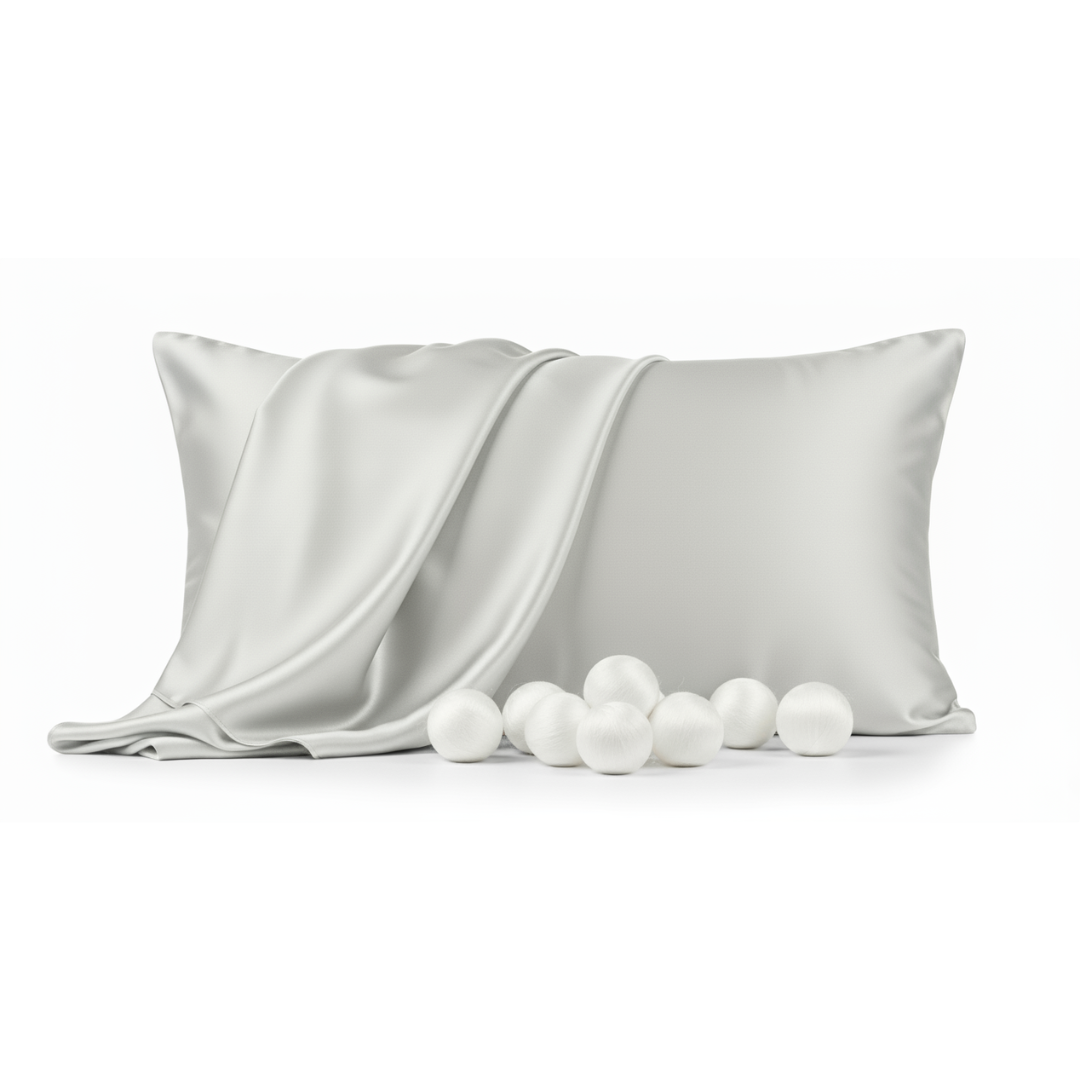 Silk Sleep Pillowcase - Silver Grey