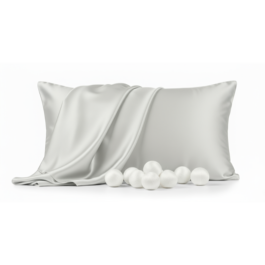 Silk Sleep Pillowcase - Silver Grey