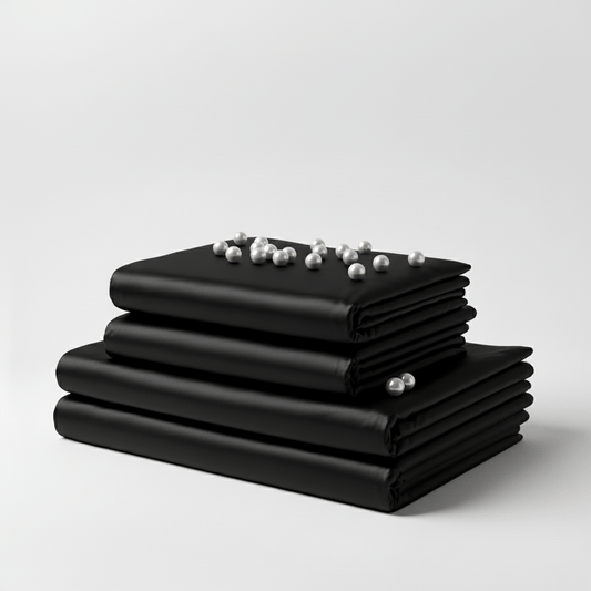 Satin Sheet Set - Black