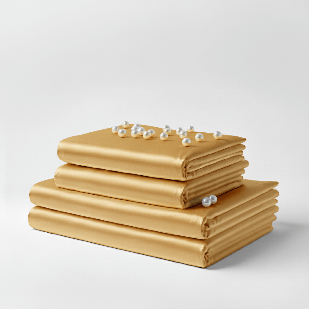 Satin Sheet Set - Gold