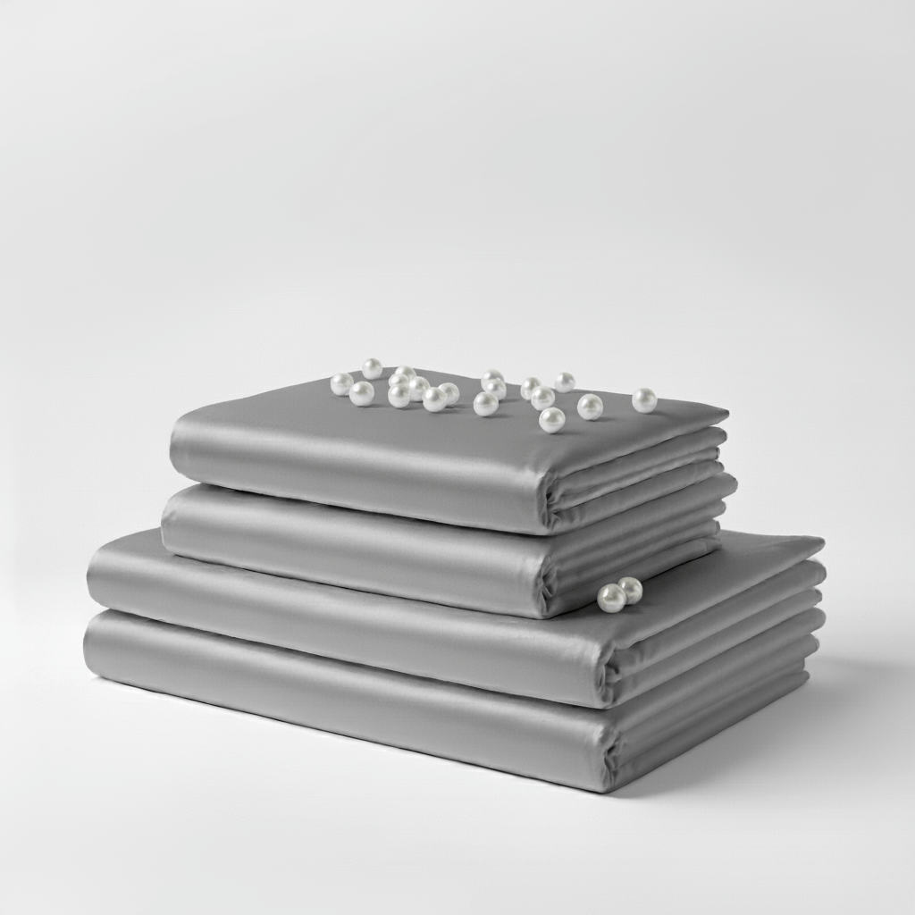 Satin Sheet Set - Grey
