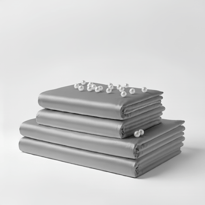 Satin Sheet Set - Grey