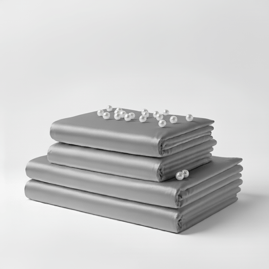 Satin Sheet Set - Grey