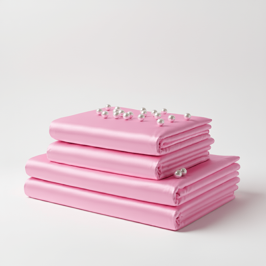 Satin Sheet Set - Pink