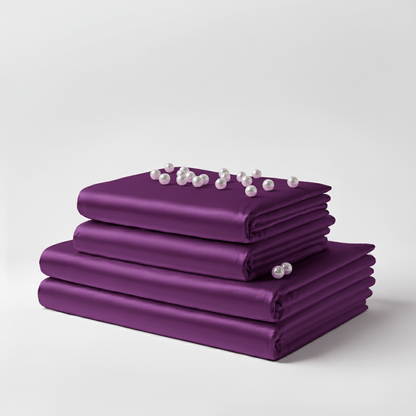 Satin Sheet Set - Purple