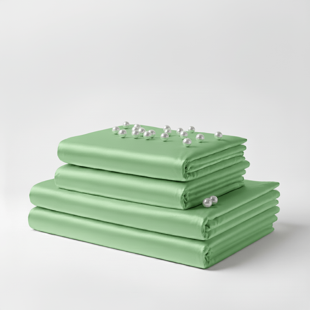 Satin Sheet Set - Sage Green