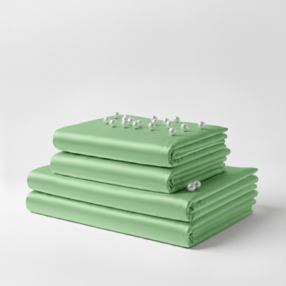Satin Sheet Set - Sage Green