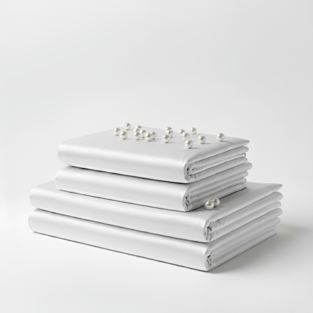 Satin Sheet Set - White