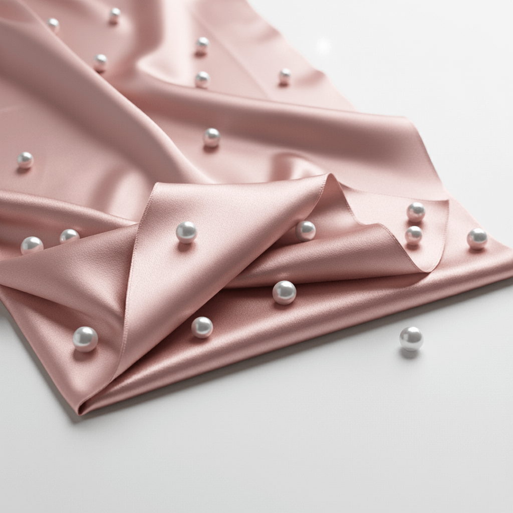 Satin Fitted Sheet - Blush Pink