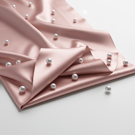 Satin Fitted Sheet - Blush Pink