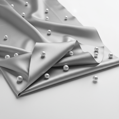 Satin Fitted Sheet - Grey