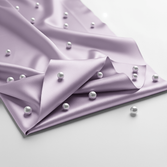 Satin Fitted Sheet - Lavender