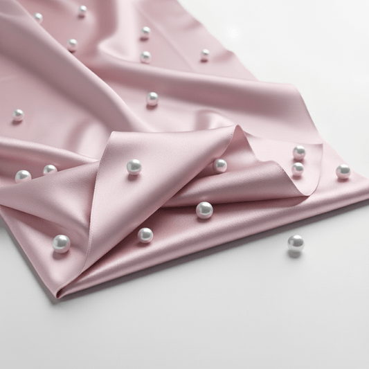 Satin Fitted Sheet - Pink