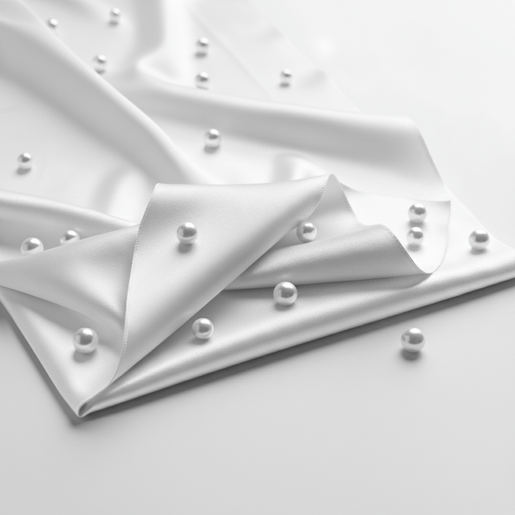 Satin Fitted Sheet - White