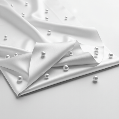 Satin Fitted Sheet - White