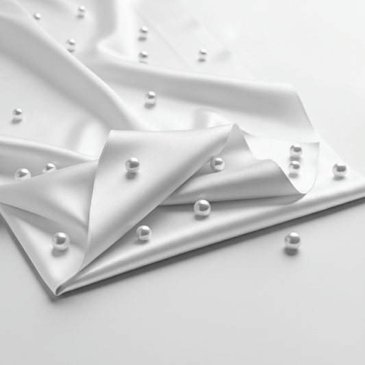 Satin Fitted Sheet - White