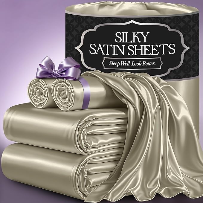 Satin Sheet Set - Taupe
